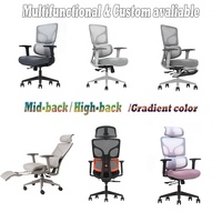 Nouvelle Chaise de Bureau de Direction Ergonomique Inclinable, Fauteuil Pivotant de Bureau en Maille pour Ordinateur, Travail et Gaming, Vente en Gros