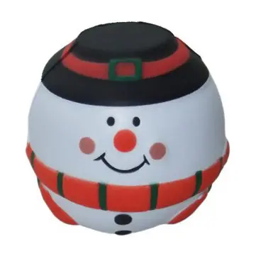 Изготовленный на заказ логотип полиуретановая пена Снеговик стресс мяч сжимает игрушку
