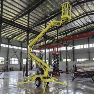 Bán Hot Trailer gắn có khớp nối towable Boom Lift Cherry picker làm việc trên không nền tảng người đàn ông nâng 200 kg Công suất - Product Image 4