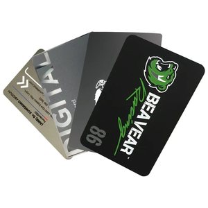 Carte de visite NFC en acier inoxydable couleur personnalisée, gravure laser du logo, plaques nominatives vierges sablées - Product Image 4
