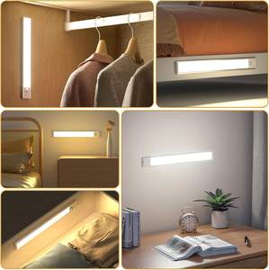 Vente en gros de lampes à détecteur de mouvement LED ultra-minces modernes à 3 couleurs, à intensité variable, rechargeables par USB pour l'éclairage intérieur de la cuisine - Product Image 2