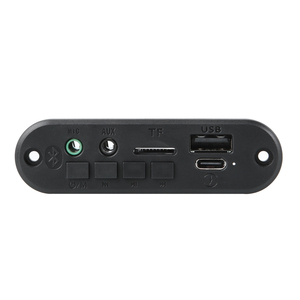 DC 5V 6W amplificador MP3 placa decodificadora 3,5mm micrófono <span class=keywords><strong>Bluetooth</strong></span> manos libres coche REPRODUCTOR DE MP3 TF AUX USB grabar grabadora de voz Audio - Product Image 4