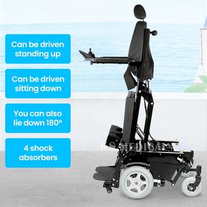 Silla de ruedas con soporte de energía KSM-311, alta resistencia, de lujo, reclinable, fácil de conducir, gran oferta - Product Image 2