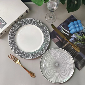 Home High-End Eco-Friendly Bone China Tableware Set Creative Light Luxury Western Steak <b>Ceramic</b> <b>Plate</b> - Product Image 4