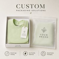 Bavoirs pour bébé en coton biologique à boutons-pression, vente en gros, 100 % coton biologique, forme en U, personnalisables avec logo, vierges pour sublimation