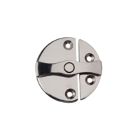 Loquet de porte marin robuste en acier inoxydable 180 °   Serrure de placard à bouton rotatif, quincaillerie durable pour cabine de bateau ou de yacht