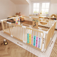 Parc de jeu pliable en bois pour bébés et tout-petits, le plus vendu, avec verrouillage de sécurité pour enfants