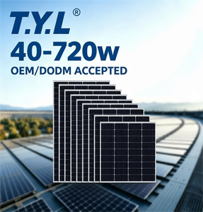 Panel Solar Monocristalino Tipo N de 40W-720W de Amplio Rango de Potencia, Módulo de Alta Eficiencia para Techos de Viviendas, Autocaravanas y Energía de Red - Product Image 1