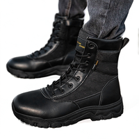 Bottes de randonnée tactiques d'hiver légères, durables et imperméables, adaptées aux chaussures de randonnée à embout d'acier pour hommes