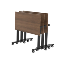 Table de salle de formation pliable en acier inoxydable moderne prix d'usine de conception tournante pour le bureau ou la formation