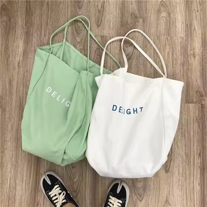 Bolsa de Compras de Lona de Algodón Ecológica, Moderna y Colorida, Tipo Bandolera y Mensajero para Mujer - Product Image 2