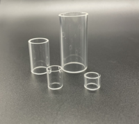Tube en saphir de qualité optique, disponible en plusieurs tailles, utilisé pour la protection des tubes, l'isolation des tubes et le contrôle du flux
