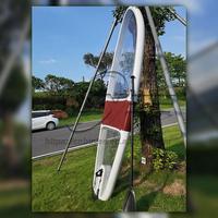 Planche de surf SUP transparente Buyee BY-TSK-1 en PC, prix usine, longueur 11 pieds, capacité 1 personne, planche à pagaie transparente amovible à vendre