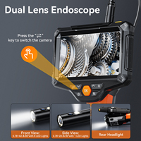 Vente en gros Full HD Inspection de tuyaux d'égout Caméra vidéo Outil de réparation Endoscope portable 2MP Écran de 5 pouces Endoscope industriel rigide de 8mm