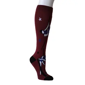 High Quality Fashion Knee High Socken Custom Sport Graduated Compression Socks