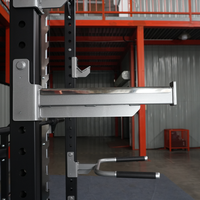 Système de rack hybride Smith Machine et Squat Rack K1907 - Utilisation commerciale Capacité de 245 kg Construction en acier Q235