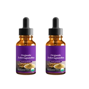 OEM Ashwagandha Flüssigkeits tropfen Vegan Ashwagandha Drop Energy Stress Stimmungs unterstützung Ashwagandha Wurzel extrakt für Erwachsene