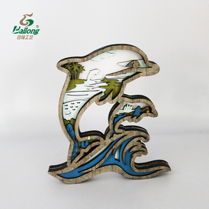 Fabbrica professionale animali da spiaggia decorazione nautica rustica artigianato in legno tagliato al laser decorazioni per la casa - Product Image 3