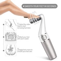 Lime électrique pour les pieds, appareil de pédicure, éliminateur de callosités, 2 vitesses, étanche IPX4, 7 modes ergonomiques