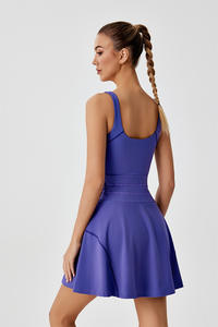 Tennis kleid für Frauen Athletic Golf Workout Kleid mit eingebauten Shorts und BH Sport Workout Stram pler Tennis kleid Active wear - Product Image 5