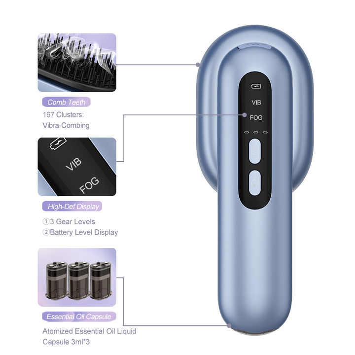 2025 New Electric Comb Scalp Applicator Liquid Guiding Essential Oil ...