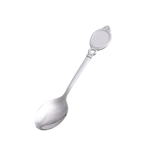 DFA0336 Cuchara y Tenedor de Acero Inoxidable Estilo Europeo con Diseño Creativo de Cuentas, Cuchara para Café, Tenedor para Postre, Cuchara para Comida, para el Hogar y Restaurantes - Product Image 3