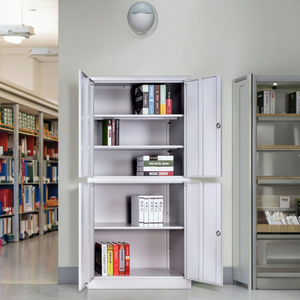 Armoire de rangement moderne réglable à 3 niveaux en acier pour dossiers, idéale pour l'école, le bureau, l'hôpital – Meuble de rangement pratique et peu encombrant - Product Image 3