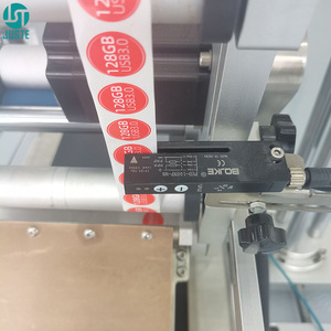 Machine d'étiquetage de rouleau d'applicateur d'étiquettes d'alimentation automatique pour étiquette volante en papier souple sac à fermeture éclair de café d'ordures seringue de sirop de flacon d'ampoule - Product Image 2