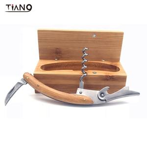 Mini <span class=keywords><strong>boîte</strong></span> en bambou gravée professionnelle <span class=keywords><strong>Ouvre</strong></span>-vin classique <span class=keywords><strong>Ouvre</strong></span>-vin manuel - Product Image 2