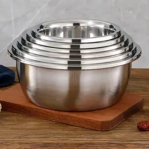 Conjunto de tigela de mistura de aço inoxidável para cozinha, lavatório multifuncional de metal colorido e lixadeira para lavar legumes ou amassar massa