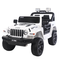 Voiture électrique pour enfants à quatre roues, télécommandée, biplace, tout-terrain, avec fonction balançoire