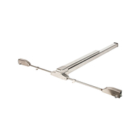 Barre de panique tactile de type poussoir en acier peint pour dispositif de verrouillage de porte de sécurité de sortie de secours facile à utiliser durable