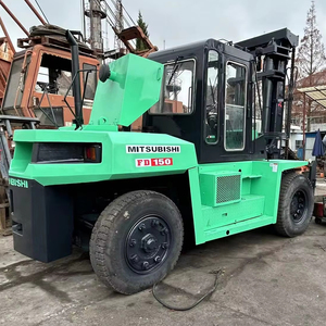 Chariot élévateur Mitsubishi FD150 d'occasion, capacité de 15 tonnes, alimenté au diesel, tout-terrain - Product Image 1
