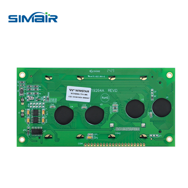 WG19264A Monochrome Graphic LCD Module,4.3-inch LCD Display Screen,Parallel Interface,HD,5V