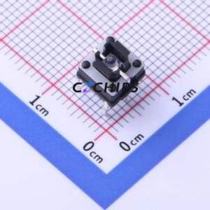 TC-1193-L-C Tactile Switch Through hole Component (THT) Switch Single Pole Single Throw Round Button 1.6N Through Hole - Product Image 1