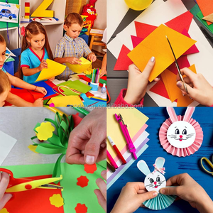 Qualité 120gsm 160gsm <span class=keywords><strong>A4</strong></span> <span class=keywords><strong>A3</strong></span> papier couleur 500 feuilles Pack enfants bricolage artisanat papier de couleur rame imprimable en gros papier de couleur - Product Image 5