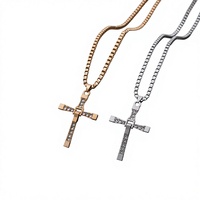X011 Fast & Furious 8 Collier sportif pour femme en alliage de zinc multi-brins avec pierre naturelle, chaîne maille torsadée, 50cm 51*35 Vente en gros