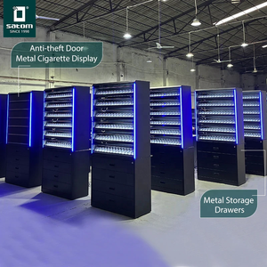 Satom Australia europa porta chiusa <span class=keywords><strong>in</strong></span> metallo portasigarette porta tabacco da esposizione cassetto armadio per stazione di servizio negozio di fumo - Product Image 3