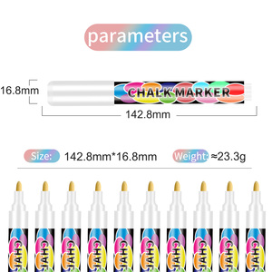 Marqueurs liquides opaques, couleurs vives <span class=keywords><strong>pour</strong></span> tableau noir, tableau <span class=keywords><strong>blanc</strong></span>, verre, menu de mariage, faciles à <span class=keywords><strong>nettoyer</strong></span> à l'eau - Product Image 2