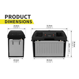 Alimentation de <span class=keywords><strong>Camping</strong></span> intelligente en plastique USB solaire Lifepo4 12V boîte de batterie avec onduleur 500W - Product Image 6