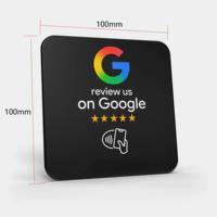 Adesivo NFC Personalizzato per Recensioni Google, Cartellino da Tavolo con Codice QR RFID, Booster per Recensioni Aziendali