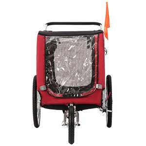 Pet Trailer 2in1 Grand <span class=keywords><strong>Chien</strong></span> Chariot Vélo Remorque Vélo Jogger Pliable Cadre Verrouillage Freins Pet Universel Coupleur Main Wagon - Product Image 3