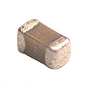 Condensateur céramique MLCC ECD-G0ER508 à montage en surface, canal fabricant CAP CER 0.5 pF 25V C0G/NP0 0402 (1005 métrique) - Product Image 1