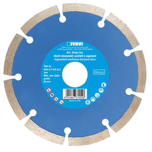 Disque diamanté segmenté ventilé Fervi 115 mm pour la découpe du béton - Product Image 1