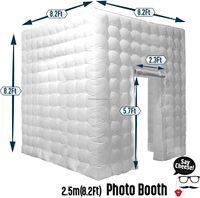 360 personnalisé gonflable lumière LED gonflable Photo Booth dôme tente événements commerciaux Camping tente personnalisé Airhouse extérieur