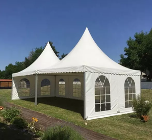 <span class=keywords><strong>Precio</strong></span> de fábrica impermeable Pvc aluminio gran pagoda Iglesia tienda al aire libre gran fiesta tienda 8x8m tienda de <span class=keywords><strong>toldo</strong></span> de lujo para Feria Comercial - Product Image 3