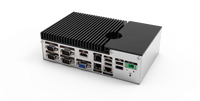 Mini Box PC ordinateur compact robuste IPC J1900 ordinateur industriel intégré Mini PC sans ventilateur 6 * COM + 3 * LAN