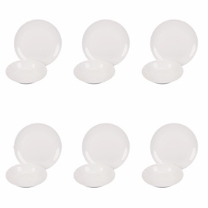 ENSEMBLE OSLO 12 PIÈCES RONDES EN OPALE 6+6 - Product Image 1