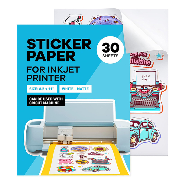 Waterproof Premium Inkjet Printable Glossy Matte Adhesive Photo Vinyl A3 A4 Sticker Paper for Inkjet Printer