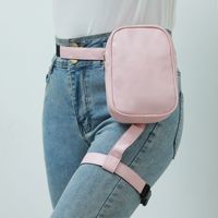 Nouveauté 2025 Sac banane de sport léger et portable pour l'équitation, en cuir PU, avec logo et impression personnalisés, sac de jambe extérieur